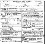 Death certificate of Beaven, Sterling Price