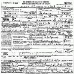 Death Certificate of Blankship, Russie Mattie Holland