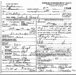 Death certificate of Boyd, John S.