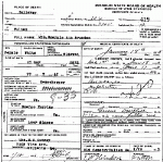 Death certificate of Brandon, Georgianna Herring