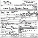 Death Certificate of Brooks, Mollie Elizabeth Trammell
