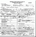 Death certificate of Brooks, Nancy Elizabeth Holt