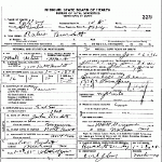 Death Certificate of Burdett, Robert P.