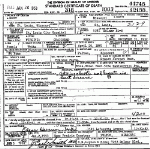 Death Certificate of Bush, Virginia Craighead