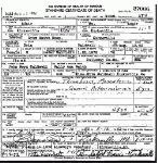 Death certificate of Caldwell, Dola Mabel