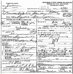Death Certificate of Carrington, Lydia M.