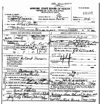 Death certificate of Carter, Alexander Jr.