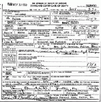 Death certificate of Carter, Dorothy Dollie