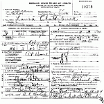 Death Certificate of Clatterbuck, Laura