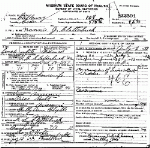 Death Certificate of Clatterbuck, Nancy J. Holt