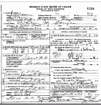 Death certificate of Comer, Overton Whitfield