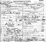 Death certificate of Conger, Lee Roy