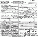 Death Certificate of Craghead, Lacy Allen