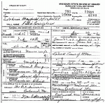 Death certificate of Craighead, Lillie A. Draper