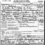 Death certificate of Craighead, Susie Hamilton Garrett