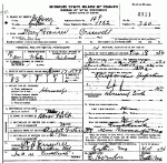 Death certificate of Criswell, Mary Francis Holt