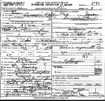 Death Certificate of Cunningham, Ora Lea Gooldy