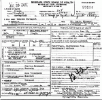 Death Certificate of Davenport, Charles