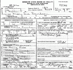 Death Certificate of Davidson, Mary Sue Rice