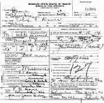 Death Certificate of Davis, Felix F.