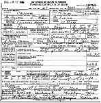 Death certificate of Dawson, Frank Everett