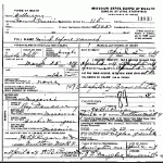 Death certificate of Dawson, Infant girl