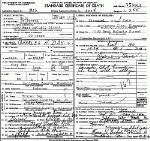 Death Certificate of Day, Charles Henry