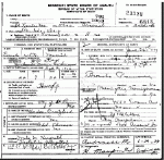 Death Certificate of Day, Pauline Craighead