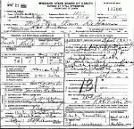 Death Certificate of DeHaven, Martha Ann