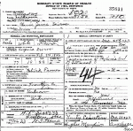 Death Certificate of Divers, Thomas Jarvis