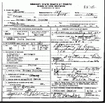Death certificate of Dorries, Herman Thedore