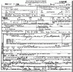 Death certificate of Dudley, Clarence L.