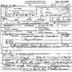 Death Certificate of Ebersole, Ada Betsy Wright