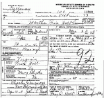 Death Certificate of Emmons, Martha Price Holt