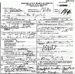 Death Certificate of English, Homer Lee