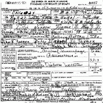 Death Certificate of Farmer, Lillie Warren Farmer