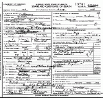 Death Certificate of Ferguson, Mary Elizabeth Herring