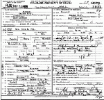Death Certificate of Fox, Mary Ella Holt Foster