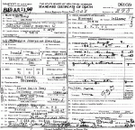 Death Certificate of Franklin, Maggie Josephine Kemp