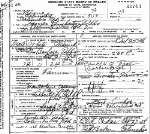 Death Certificate of Gibbs, James Pemberton Sr.