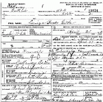Death Certificate of Gibbs, Louiza Brooks