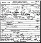 Death certificate of Gilman, Robert Berry