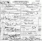 Death Certificate of Goslin, Inez Hill
