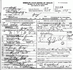 Death certificate of Gray, Abner P.