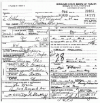 Death certificate of Grogan, Morris Patton