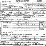 Death Certificate of Guerrant, Ossee C. Craighead