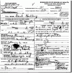 Death certificate of Halley, Earl C.