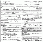 Death certificate of Hardin, Martha Virginia Houchins