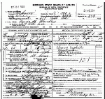 Death Certificate of Hendrix, Annie B.