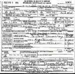 Death certificate of Hendrix, Charles G.